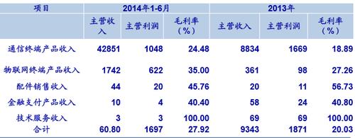 业务为各类3g/4g终端产品研发,销售以及大数据运营服务 - it通讯 - 中